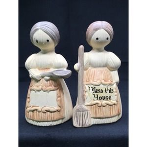 Vintage Farmhouse Country 1973 Manler Salt Pepper Shakers